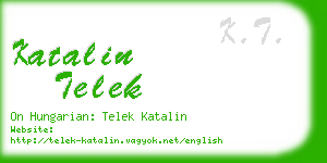 katalin telek business card